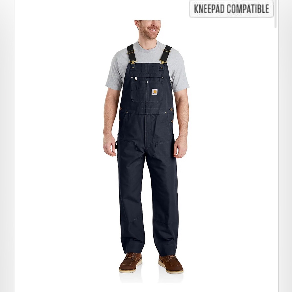 Carhartt Men’s bib overall navy 42x30 new